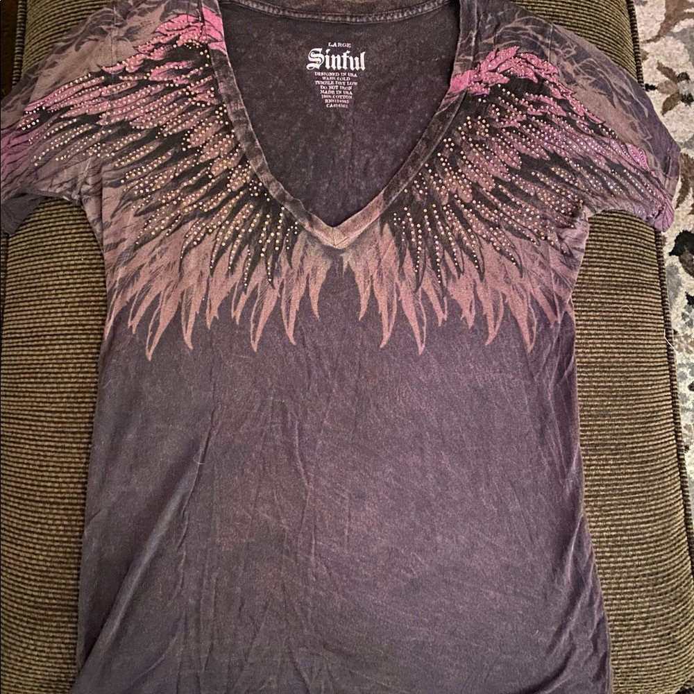 Purple and pink Sinful shirt from Buckle! So pretty!